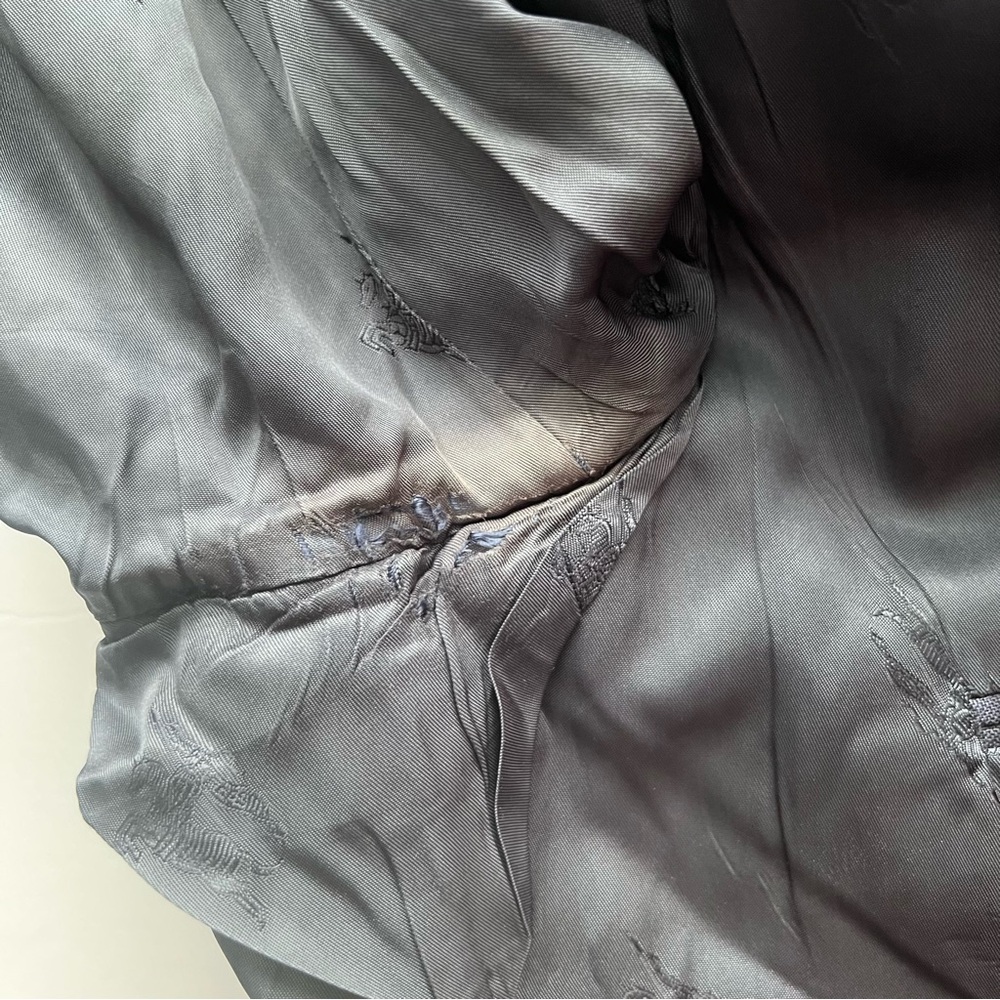 VTG Burberry Men’s Navy Wool Blazer/Jacket Classic Grandpa Preppy Old Money - Picture 10 of 15